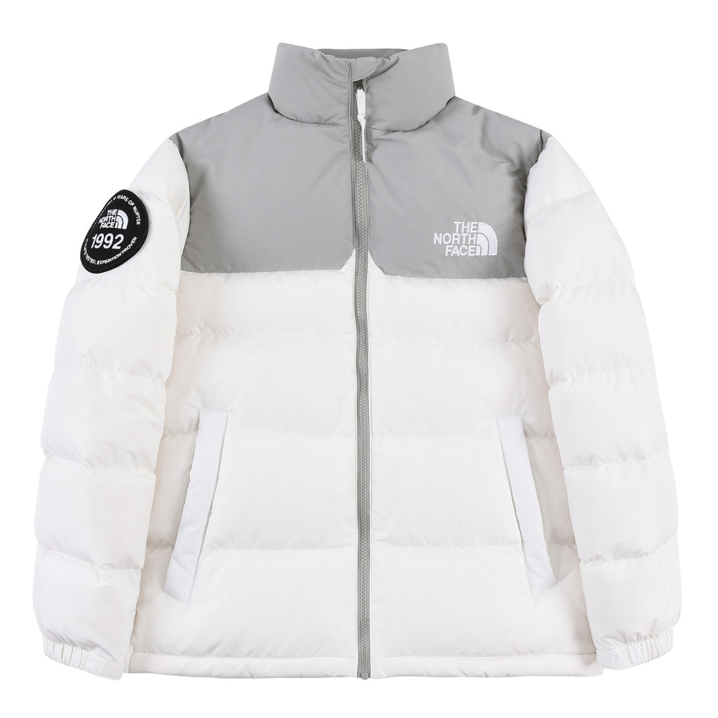 The North Face White Grey Two-Tone 1992 Nuptse Down Jacket
