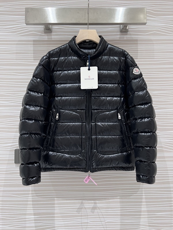 Moncler Black High-Gloss Short Down Jacket