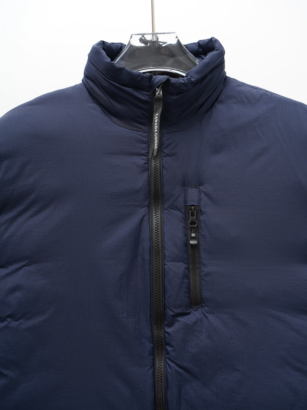 Canada Goose Navy Oversized Puffer Down Jacket with High Collar