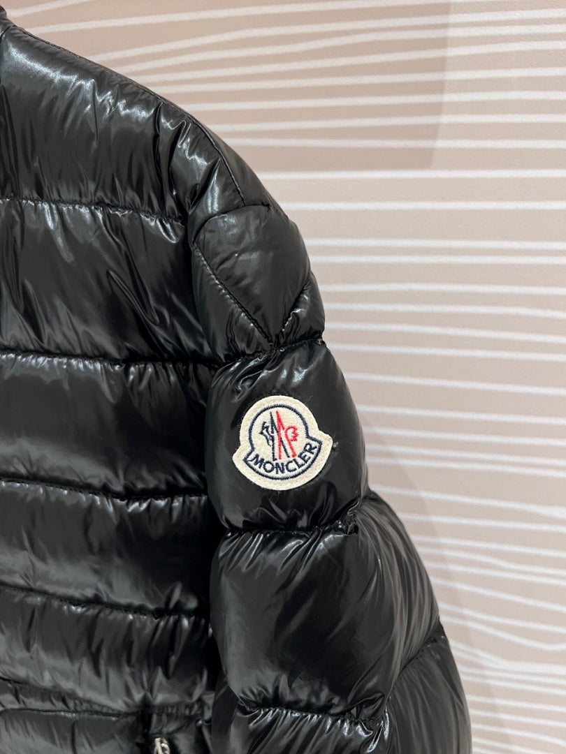 Moncler Black High-Gloss Short Down Jacket