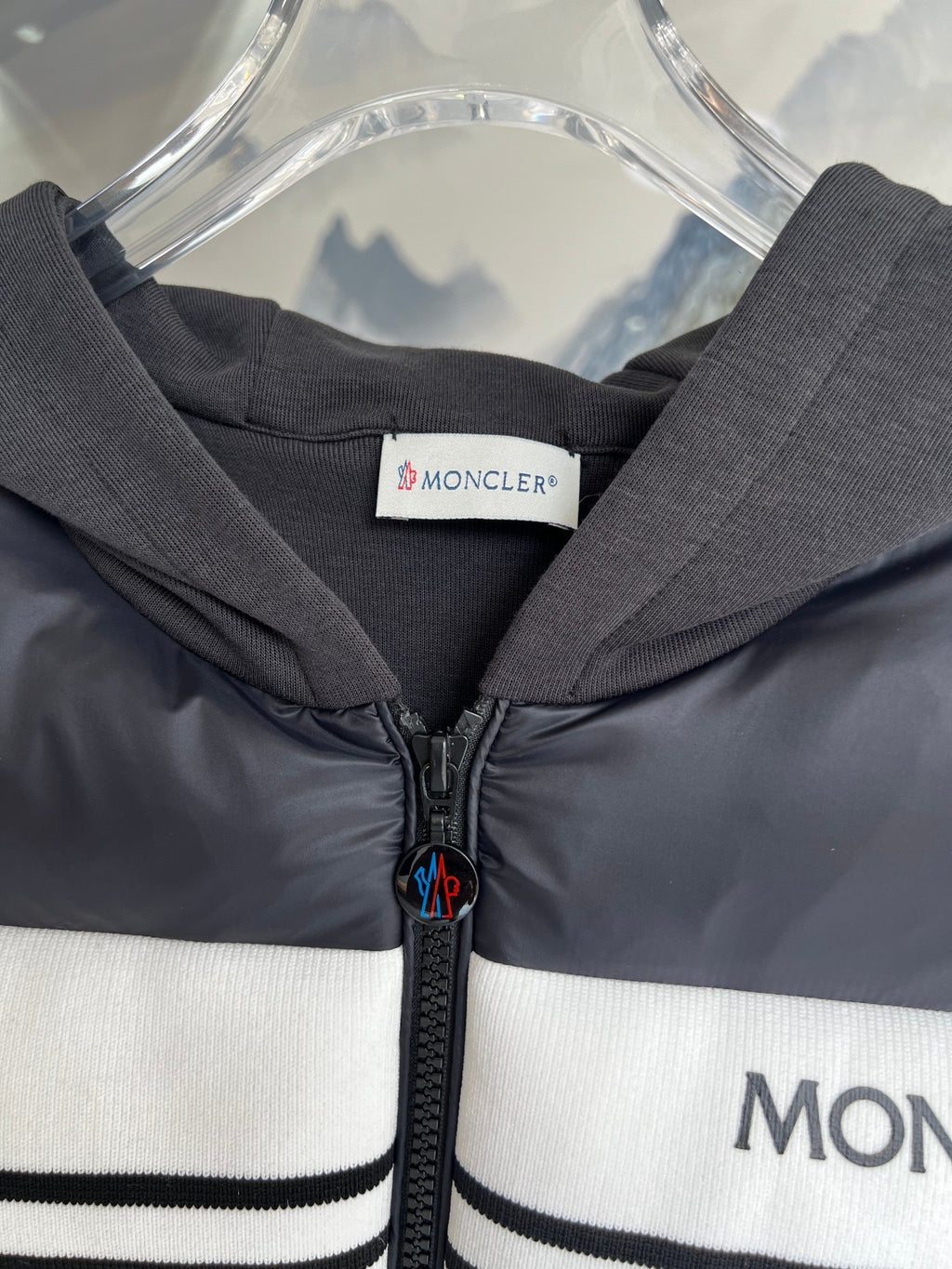 Moncler Black Down Knit Hybrid Vest