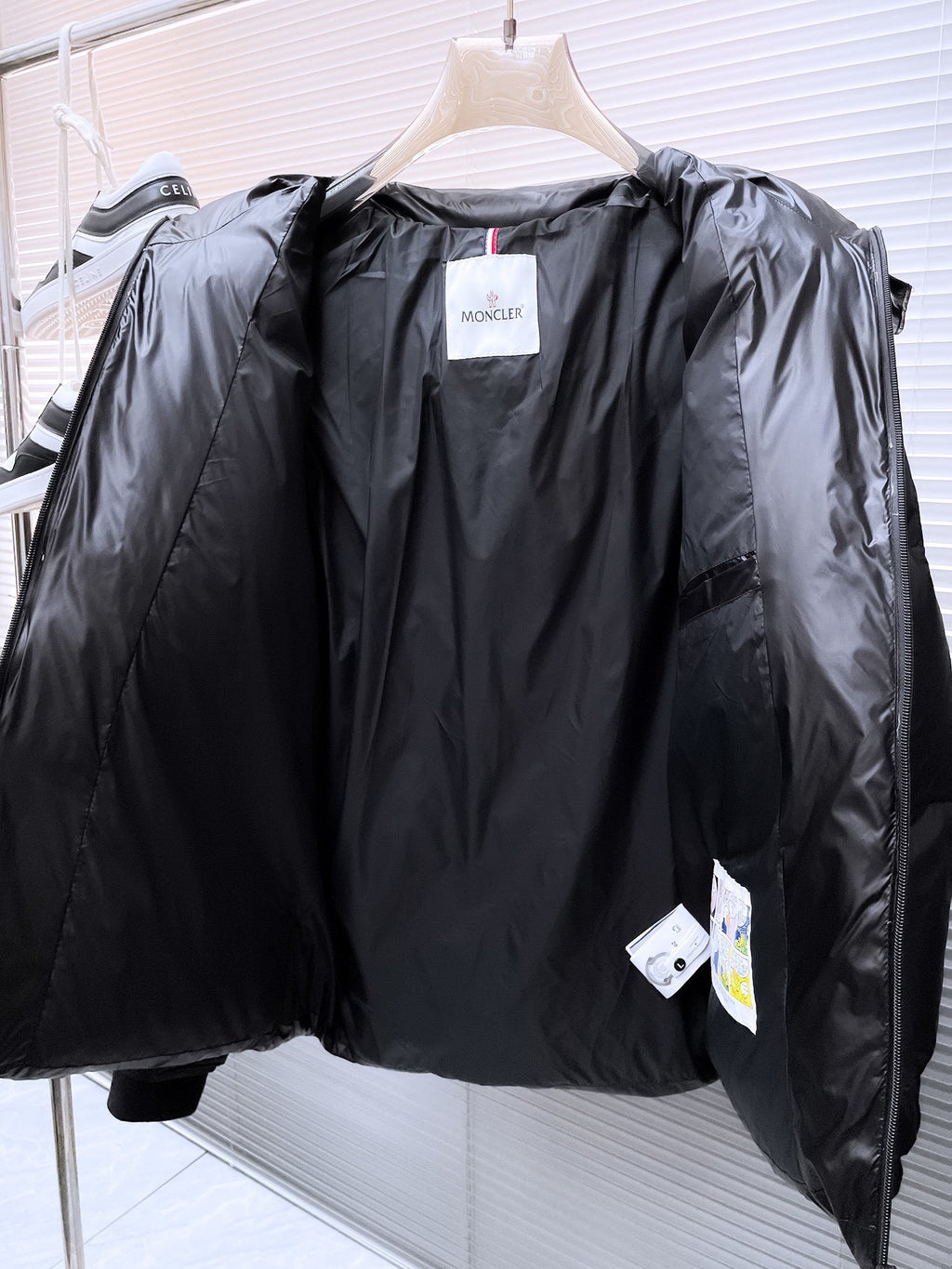 Moncler x Matt Black Black High-Gloss Hooded Down Jacket