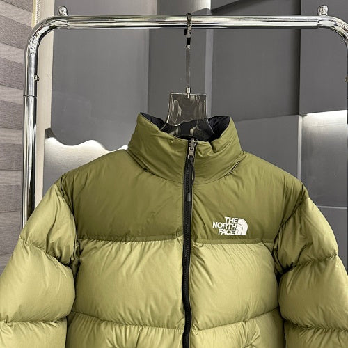 The North Face Olive Green Nuptse 700 Fill Power Down Jacket