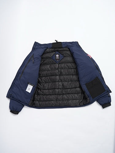 Canada Goose Navy Oversized Puffer Down Jacket with High Collar