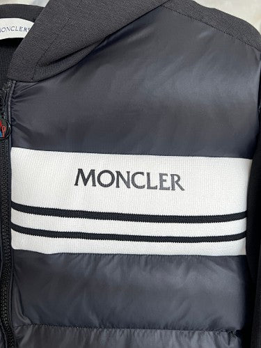 Moncler Black Down Knit Hybrid Vest