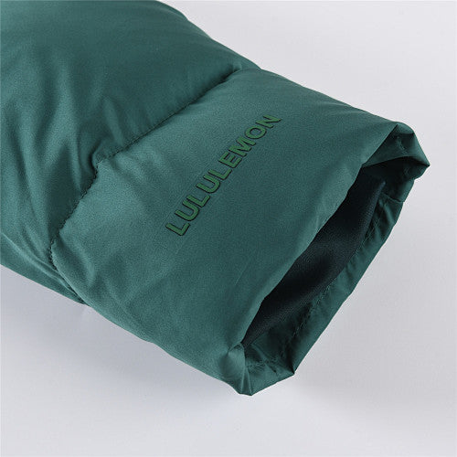 Lululemon Forest Green Hooded Oversized Puffer Down Jacket