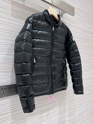 Moncler Black High-Gloss Short Down Jacket