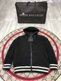 Moose Knuckles Black Sherpa Teddy Fleece Hooded Jacket