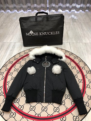 Moose Knuckles Black Long Down Parka