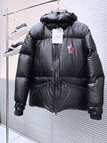 Moncler x Matt Black Black High-Gloss Hooded Down Jacket