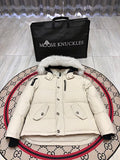 Moose Knuckles Cream Short Down Parka