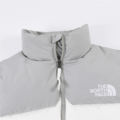 The North Face White Grey Two-Tone 1992 Nuptse Down Jacket