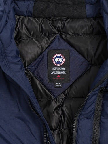Canada Goose Navy Oversized Puffer Down Jacket with High Collar