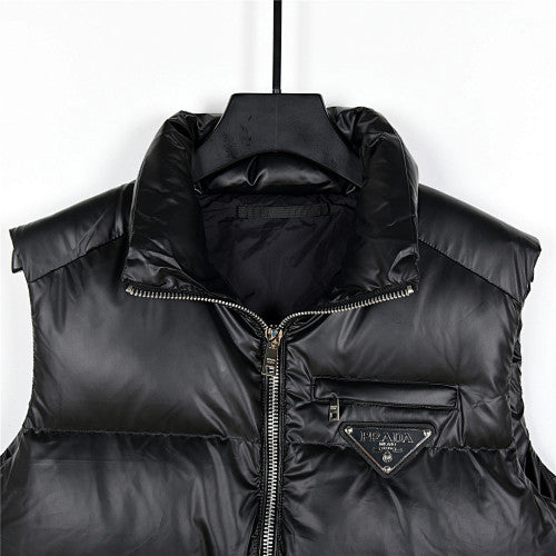 Prada Black Down Puffer Vest