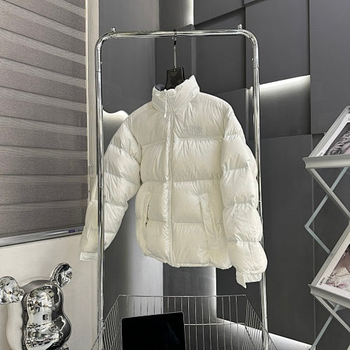 The North Face White Nuptse 700 Fill Power Down Jacket