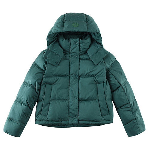 Lululemon Forest Green Hooded Oversized Puffer Down Jacket