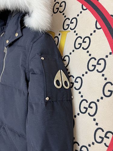 Moose Knuckles Navy Short Down Parka