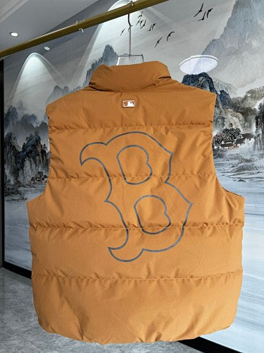 MLB Boston Red Sox Caramel Puffer Vest