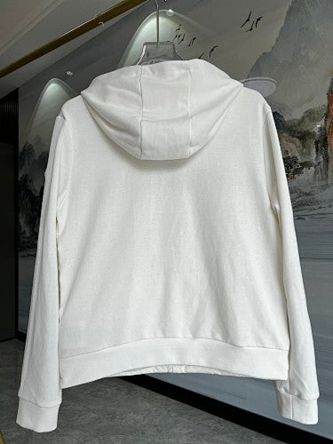 Moncler White Down Knit Hybrid Vest