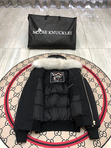 Moose Knuckles Black Down Parka