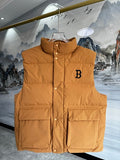 MLB Boston Red Sox Caramel Puffer Vest