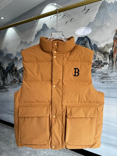 MLB Boston Red Sox Caramel Puffer Vest