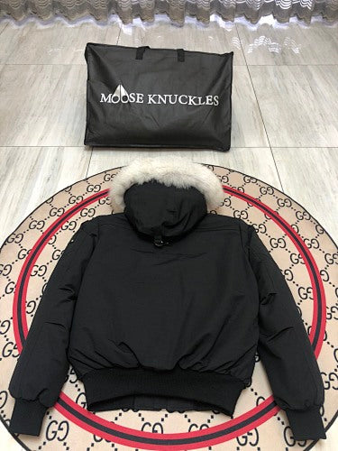 Moose Knuckles Black Down Parka