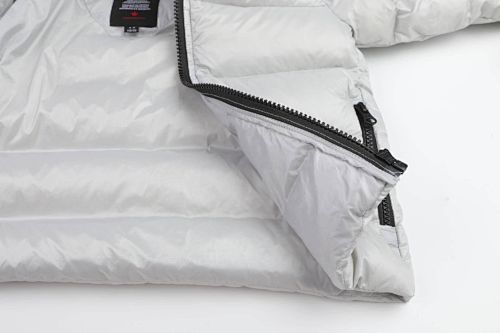 Canada Goose Silver Grey Crofton Hooded Down Jacket