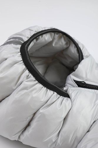 Canada Goose Silver Grey Crofton Hooded Down Jacket