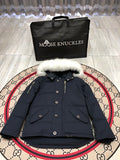 Moose Knuckles Navy Short Down Parka