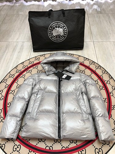 Canada Goose Silver Puffer Down Jacket