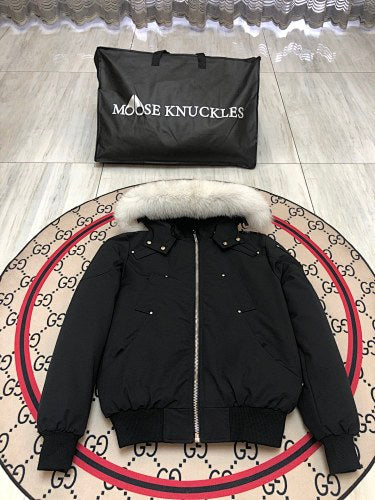 Moose Knuckles Black Down Parka