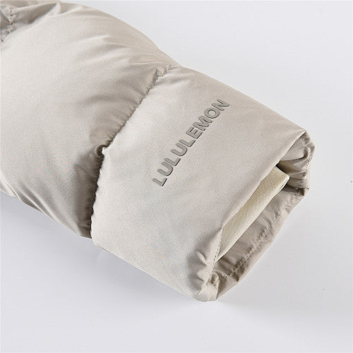 Lululemon Khaki Hooded Oversized Puffer Down Jacket