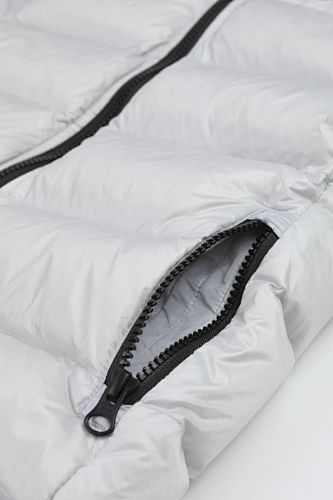 Canada Goose Silver Grey Crofton Hooded Down Jacket
