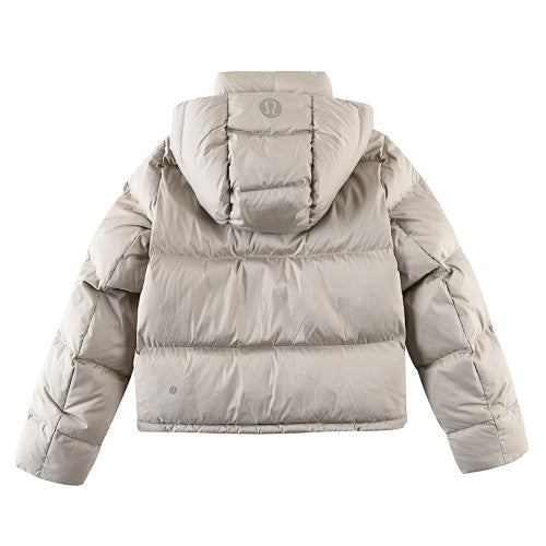 Lululemon Khaki Hooded Oversized Puffer Down Jacket