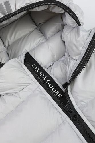 Canada Goose Silver Grey Crofton Hooded Down Jacket