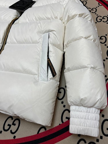 Moose Knuckles White Stirling Puffer Down Jacket