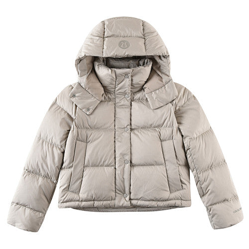 Lululemon Khaki Hooded Oversized Puffer Down Jacket
