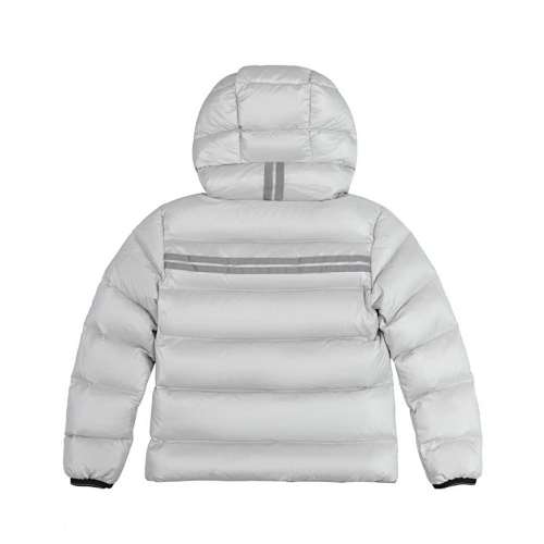 Canada Goose Silver Grey Crofton Hooded Down Jacket