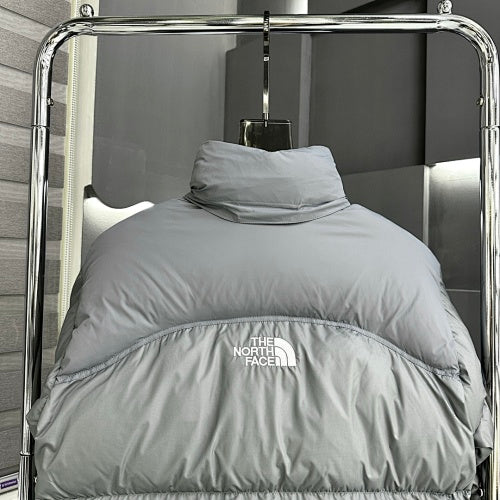 The North Face Grey Nuptse 700 Fill Power Down Jacket
