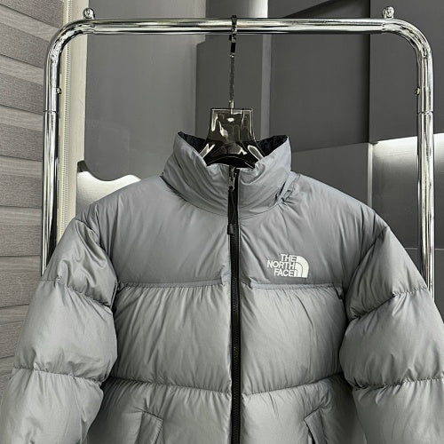 The North Face Grey Nuptse 700 Fill Power Down Jacket