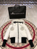 Moose Knuckles White Long Down Parka