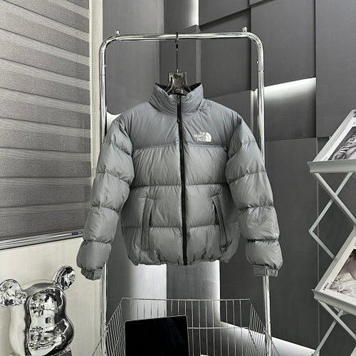The North Face Grey Nuptse 700 Fill Power Down Jacket