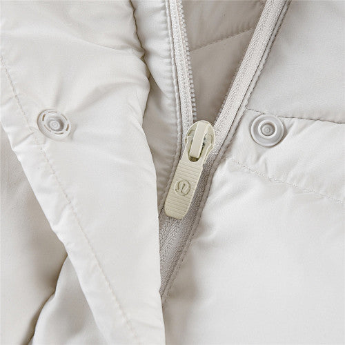 Lululemon Ivory Hooded Oversized Puffer Down Jacket