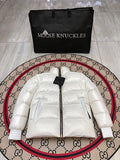 Moose Knuckles White Stirling Puffer Down Jacket