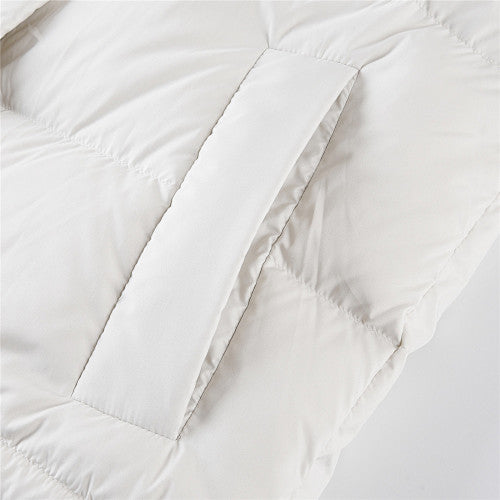 Lululemon Ivory Hooded Oversized Puffer Down Jacket