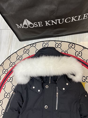 Moose Knuckles Black Short Down Parka