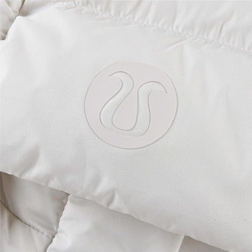Lululemon Ivory Hooded Oversized Puffer Down Jacket