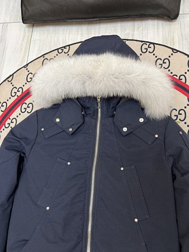 Moose Knuckles Navy Down Parka