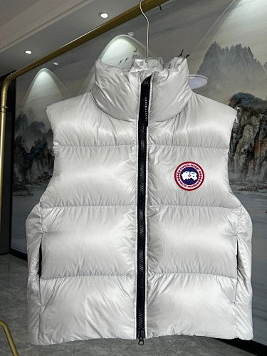 Canada Goose Silver White Down Puffer Vest